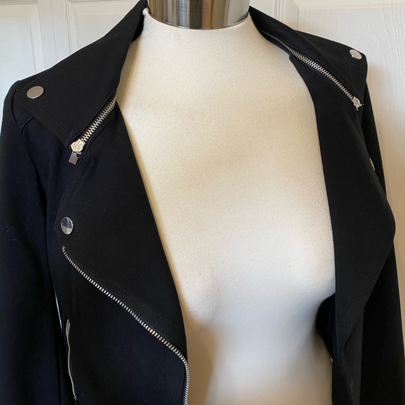 ISO Express Black Moto Jacket Size Small - Picture 4 of 5